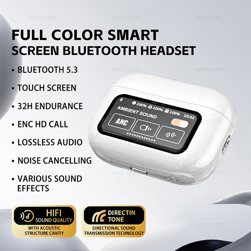 Bluetooth 5.3を搭載したLa9プロワイヤレスヘッドセット,ノイズ抑制機能を備えたヘッドフォン,長いバッテリー寿命,アプリサポート
