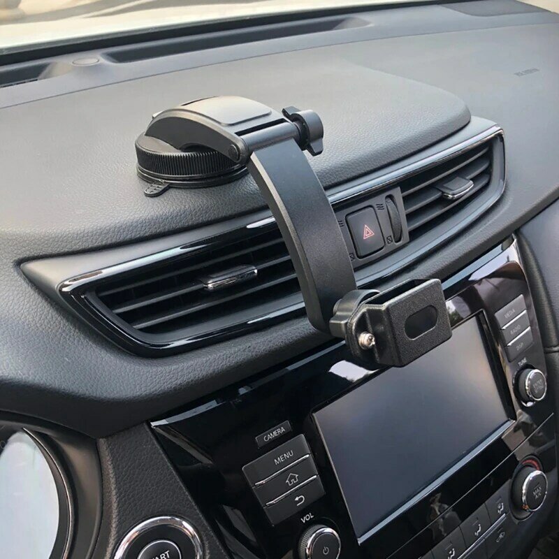 ハンドヘルドラジオカー真空吸引カップ車両マウントホルダートランシーバー調節可能なカーホルダーブラケット
