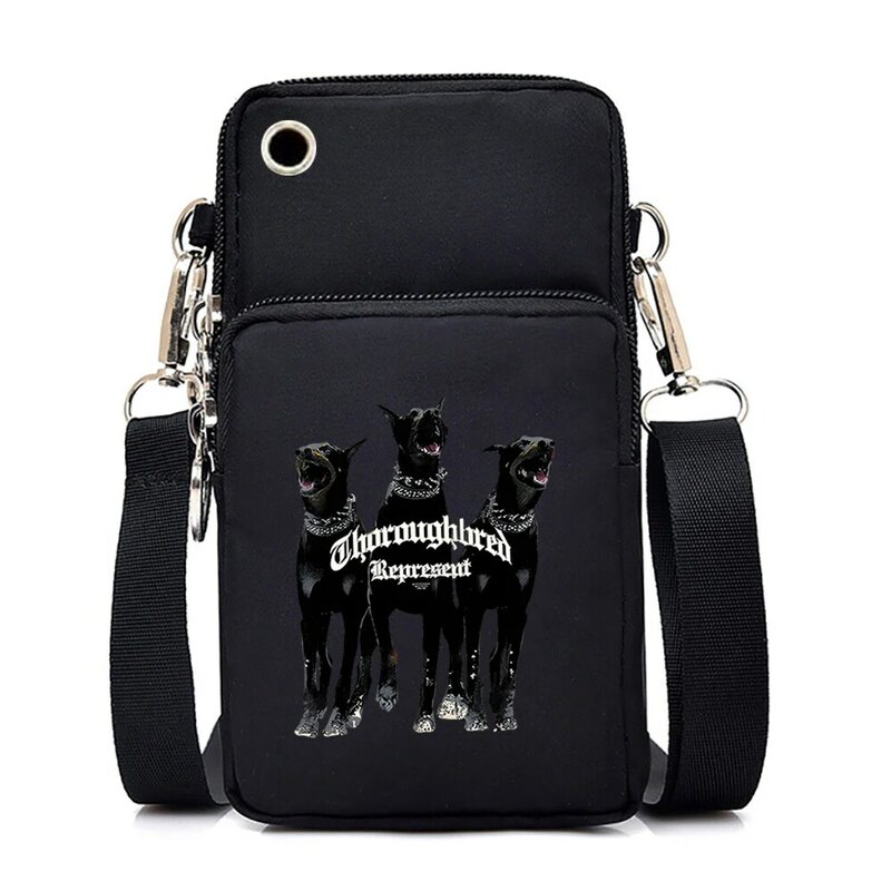 Mini bolsa de teléfono móvil para adolescentes, bolso cruzado pesado de Metal con forma de gato, Idea de regalo de música, divertido, propietario de Mascota, monedero, lápiz labial, mujer