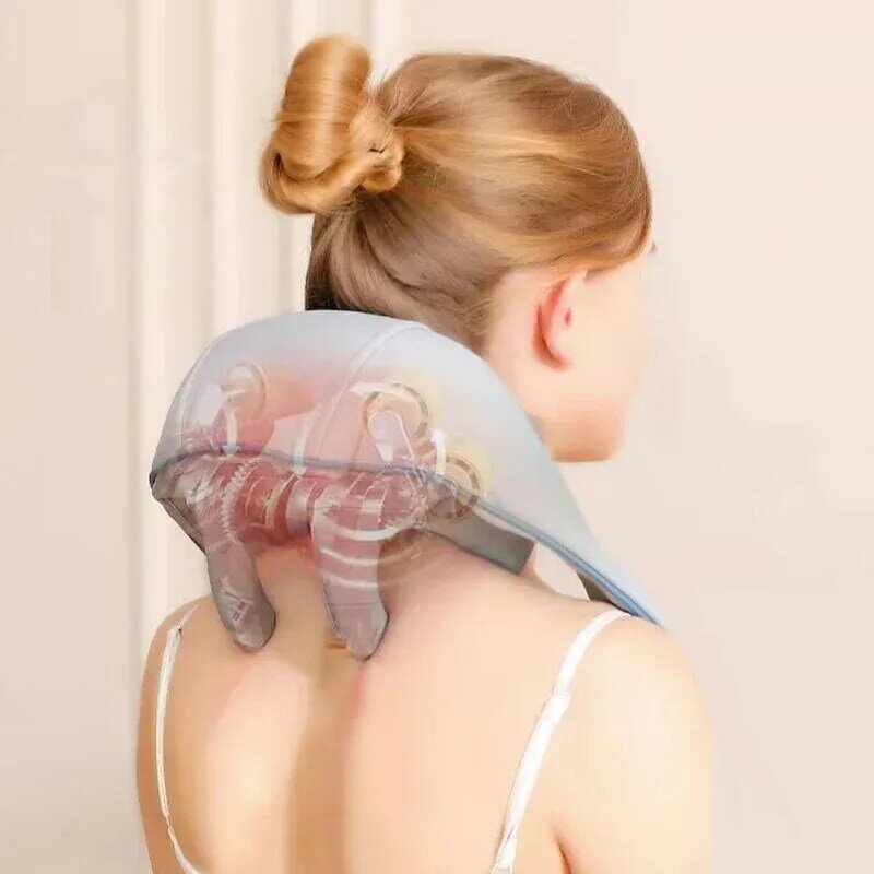 2024 Xiaomi Neck Massager For Pain Relief Rechargeable Muscle Kneading Shoulder Cervical Spine Multifunction Body Home Massagers