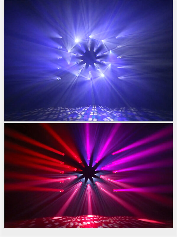 4 buah 37x40W RGBW 4in1 sinar kecapi kepala bergerak DMX Zoom LED kepala bergerak lampu mata lebah