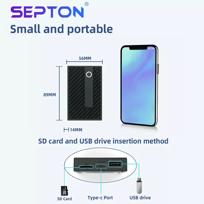 SPTON Smart Ai Box Wireless CarPlay Android Auto Adapter Netflix for Original Wired Carplay To Wireless Carplay Car Accessories