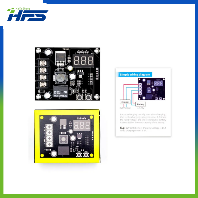 VHM-003 Digital Charging Control Module LED Display Lithium Storage Battery Charger Control Switch Protection Board