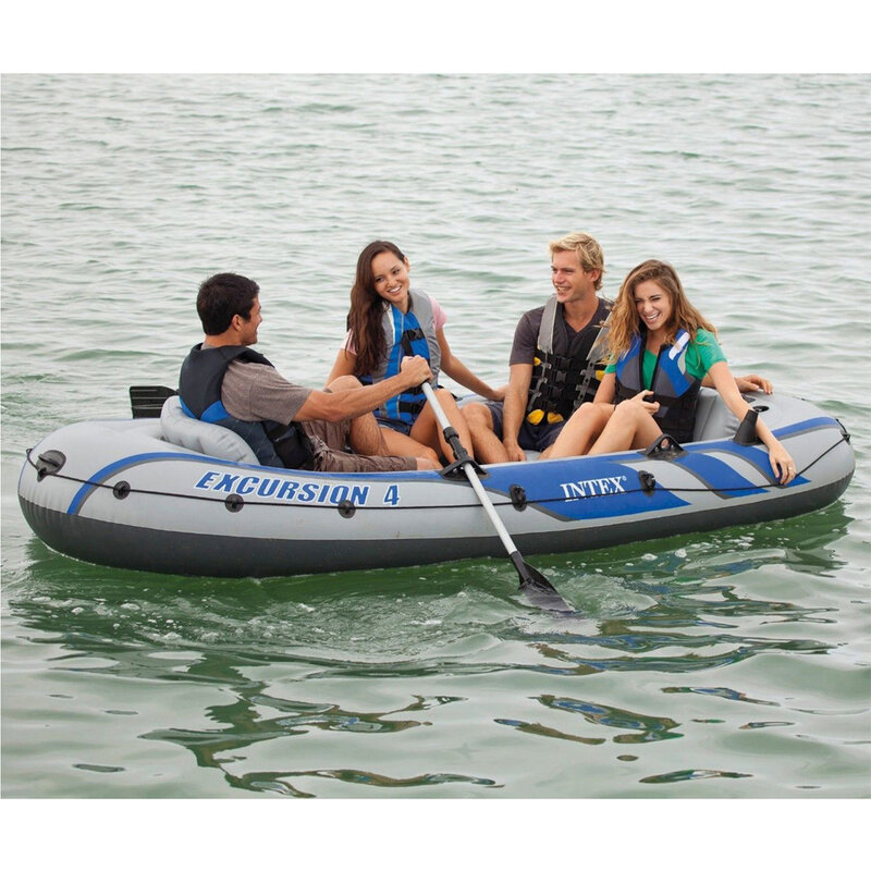 INTEX 68325  Drifting Kayak Inflatable Thick Leather Fishing Boat Five-person Rowing Boat Inflatable Boat Set
