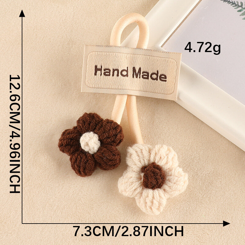 2024 Cute Embroidery Patches DIY Plush Flower Sunflower Ornaments Handmade No-adhesive Fabric Badges Hair Clips Bag Accessories
