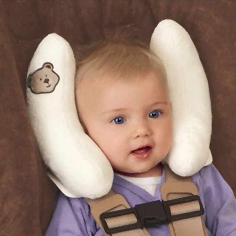 Almohada suave ajustable para descanso de cabeza y cuello de bebé, almohada de apoyo de viaje para niños, asiento de coche, almohada de descanso para Cabeza y Cuello