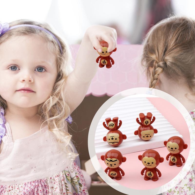 Muñeco de juguete invertido para niñas pequeñas, adorno de dibujos animados, lindo astronauta, muñeco de nieve, Mono