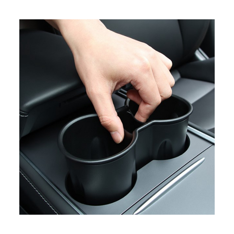 Carro Controle Central Água Cup Fixed Holder, Slot Slip Limit Clip, Acessórios para Tesla Modelo Y e 3