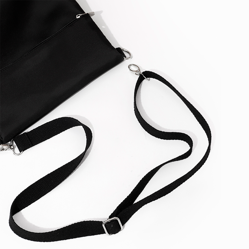 Черная женская сумка на плечо с откидной крышкой, сумка через плечо, сумка на плечо большой вместимости, Повседневная сумка для хранения, сумка-Органайзер