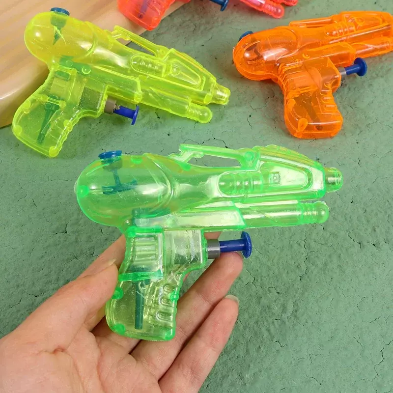 Pistol air untuk anak-anak mainan anak-anak Mini transparan senapan air semprotan anak perempuan anak laki-laki permainan pertempuran semprot hadiah pistol air Blaster pantai