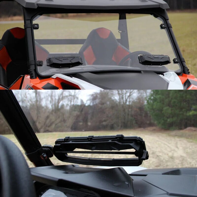 For Can-am Maverick X3 Trail Sport Compatible With Polaris RZR 800 900 1000S UTV Windshield Roof Vent Install Kit Defrost Defog