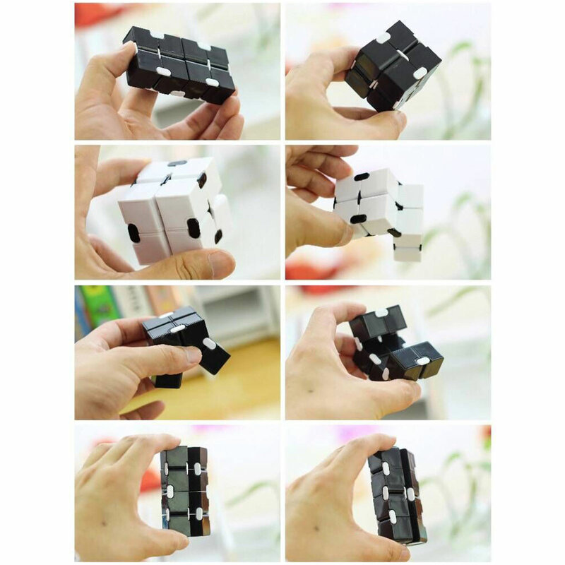 Children Adult Decompression Toy Infinity Magic Cube Square Puzzle Toys Relieve Stress Funny Hand Game Four Corner Maze Toys