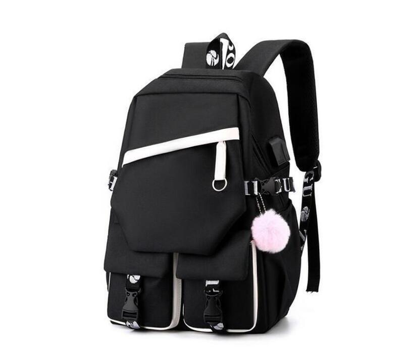 Fashion Barbie the movie Backpacks Waterproof Bag Pack for Women Men Backpack For School Book Bag Usb Port Back Bag Mochilas