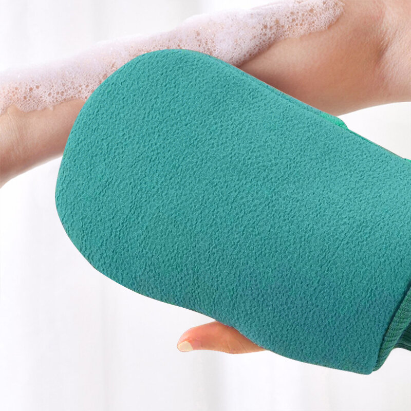1 buah mandi untuk mengupas Scrub Pembersih Tubuh Eksfoliasi sarung tangan kulit mati untuk Shower tubuh sikat handuk SPA busa pijat tubuh