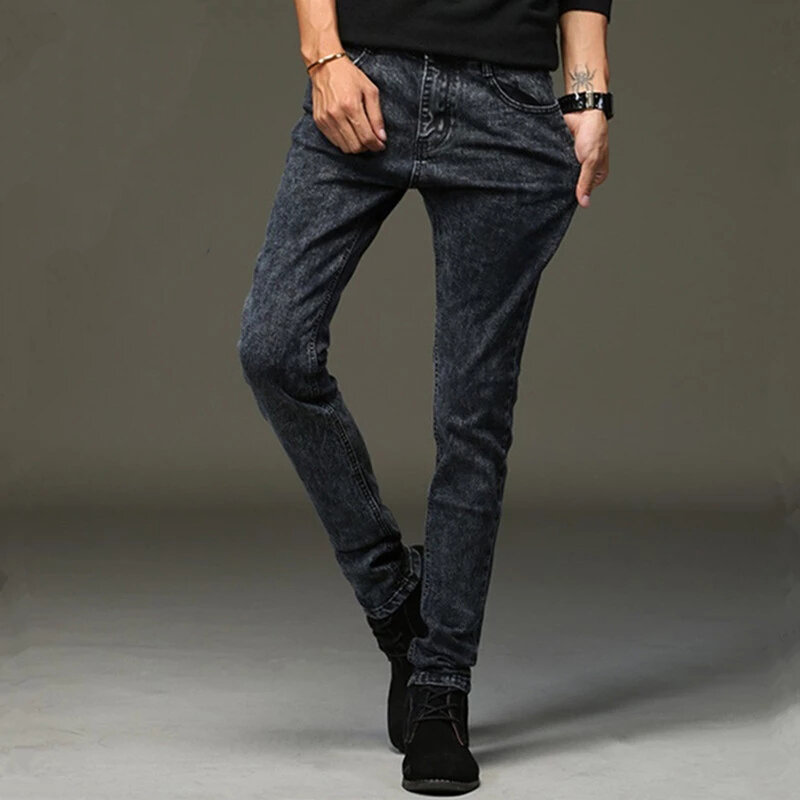 2023 nuovo arrivo jeans slim di alta qualità da uomo, Jeans Skinny Denim moda classica pantaloni casual da uomo di alta qualità