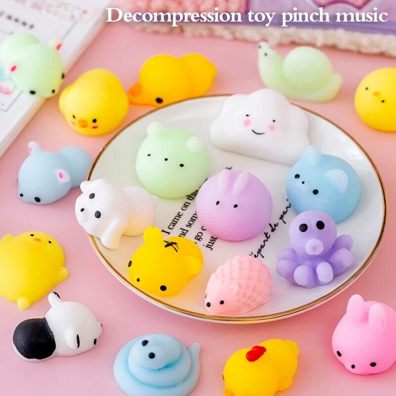 Kawaii Animal Soft Mochi zabawki typu Fidget antystresowy zabawki sensoryczne dla dorosłych 1szt