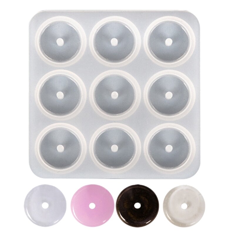 3D Hollow Round Silicone Molds Epoxy Resin Casting Mold DIY Craft Imitation Pendant Mold Handmade Jewelry Tool