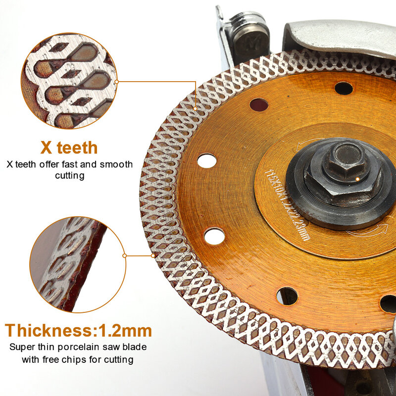DC-SXSB02 4,5 дюйма (115 мм) Керамическое режущее лезвие диск для керамической плитки, гранита, мрамора