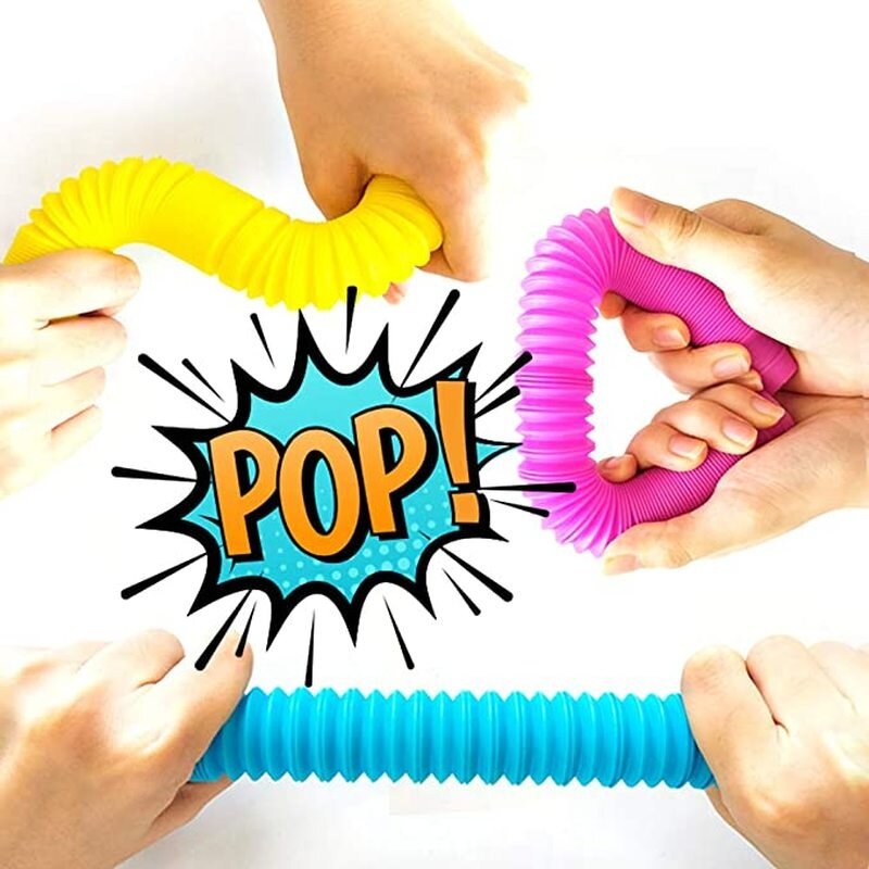 Z3 mainan sensor tabung Pop Musim Semi, mainan sensor penghilang stres teleskopik untuk anak-anak dewasa, hadiah mainan Remas tahan stres