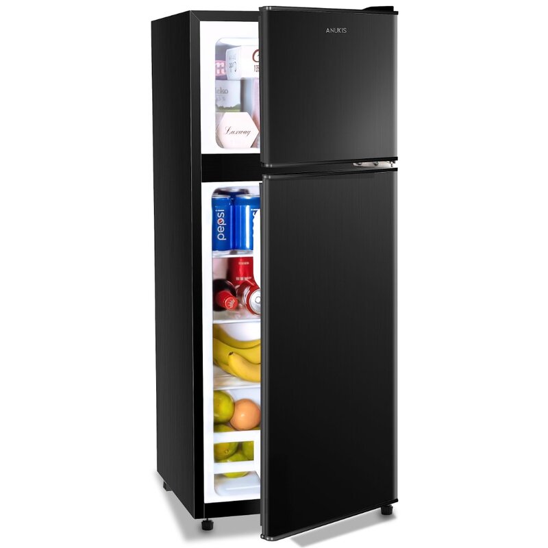 Mini-geladeira compacta com 2 portas com freezer, 4,0 pés quadrados, Novo, 2023