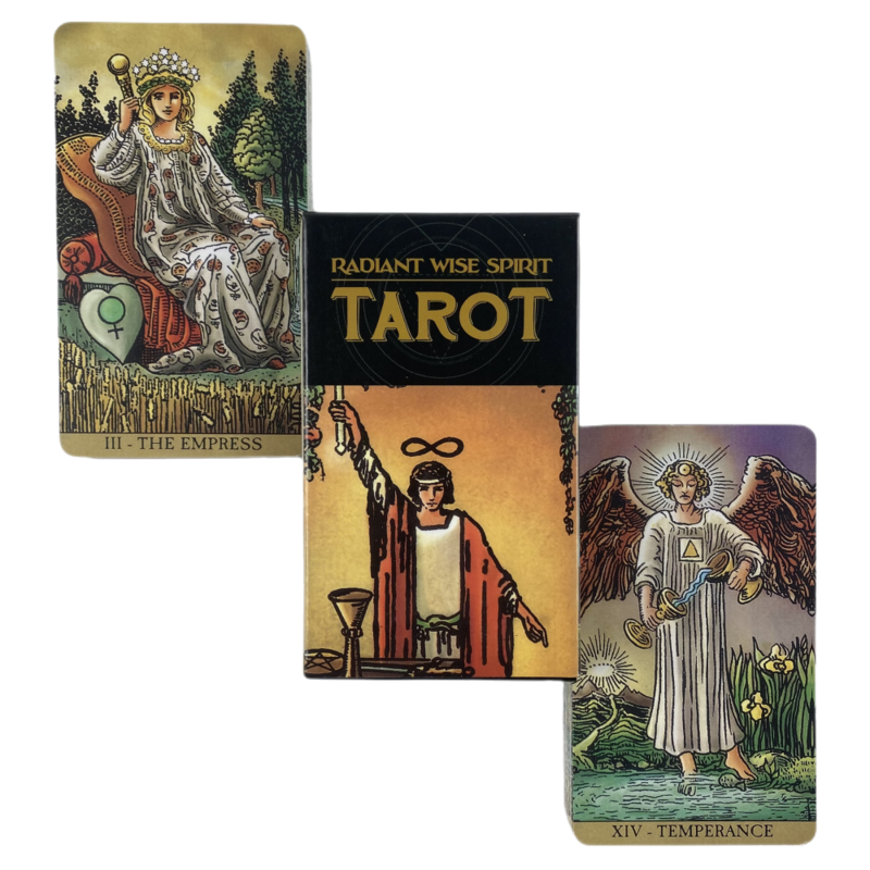 Radiant Wise Spirit tarocchi A 78 Rider Deck Oracle English Visions divinazione Edition Borad Playing Games