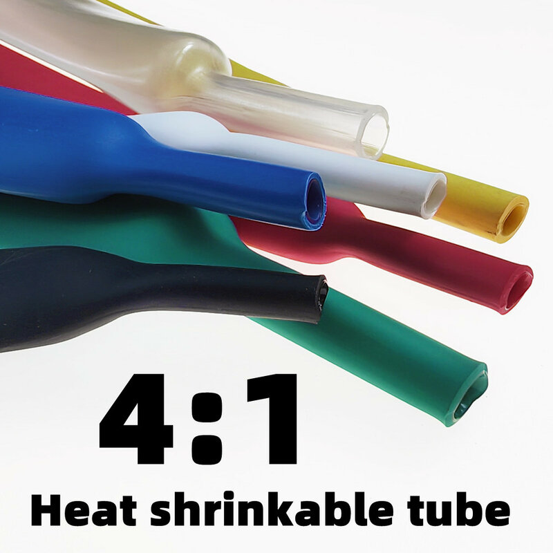 Termoretraibile 4:1 con colla tubo termoretraibile Kit di imballaggio termoretraibile cavo di collegamento elettronico e manicotto isolante del cavo