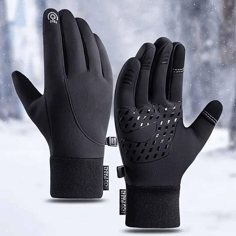 Водонепроницаемые теплые перчатки для велоспорта, Нескользящие дышащие теплые перчатки для активного отдыха