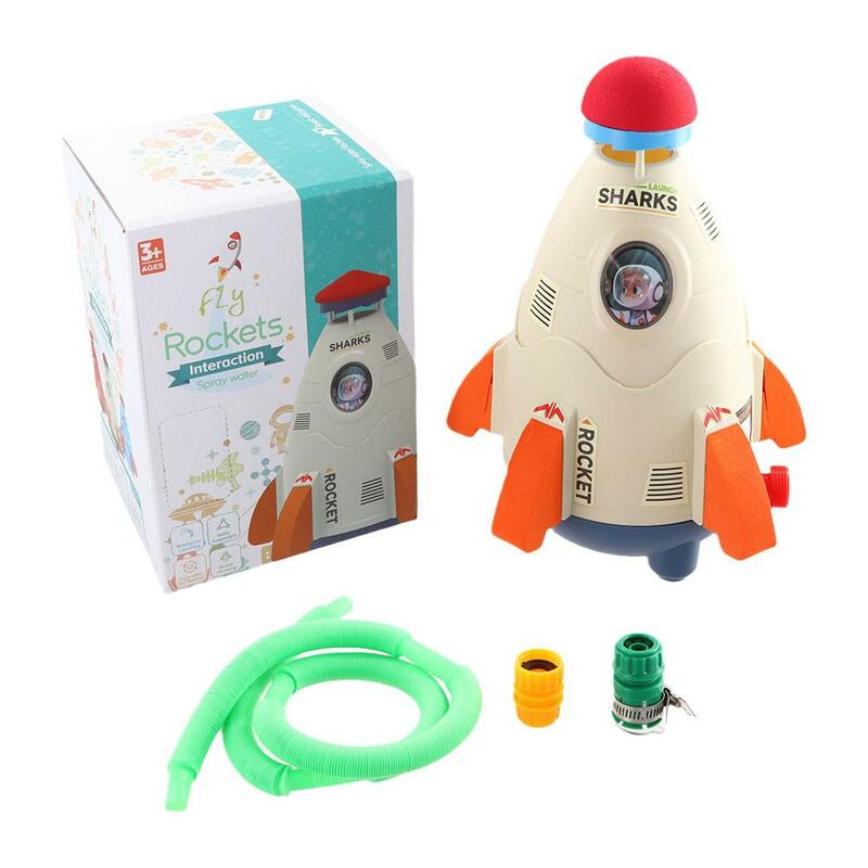 Wyrzutnia rakiet zabawki na zewnątrz rakietowy zraszacz ciśnieniowy do podnoszenia wody zabawka zabawka do zabawy w na trawnik ogrodowy zabawki z rozpylaczem wody dla K Y8m6
