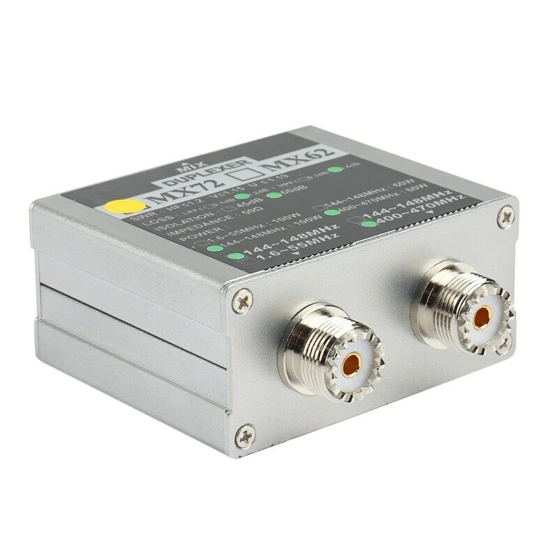 HF اسلكية تخاطب هام VHF UHF ثلاثي الموجات الهواة اتجاهين هوائي الراديو الموحد MX72 60-100 واط هوائي خطي على الوجهين
