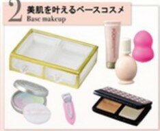 Japonia Re-ment miniaturowa toaletka zestaw do makijażu kosmetyczka kapsułka zabawki Gashapon Kids Toys