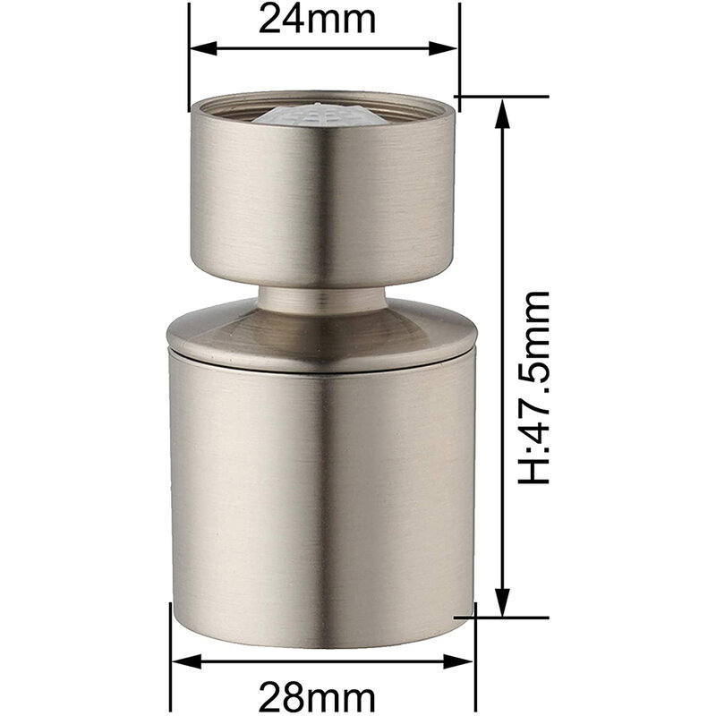Aeratore per rubinetto da cucina 360 ruota diffusore con estremità girevole adattatore per rubinetto con filettatura femmina risparmia energia rubinetto aeratore accessori per il bagno