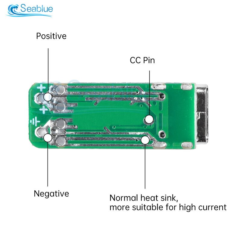 Modul papan pemicu pengisian daya Cepat 28V/36V/48V 10A USB-C PD3.1 papan umpan isi daya Cepat USB modul penguat daya tipe-c