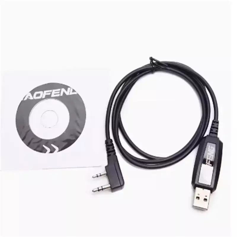 UV-K5 USB 프로그래밍 케이블, CD 소프트웨어 포함, Baofeng UV-5R Quansheng K6 UV5R 플러스 UV 13, 17 프로 드라이버용