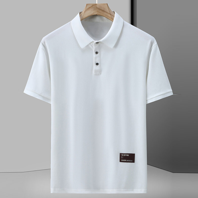 Camisa polo de manga curta masculina, tops casuais de verão, moda masculina, plus size, 11XL, 10XL