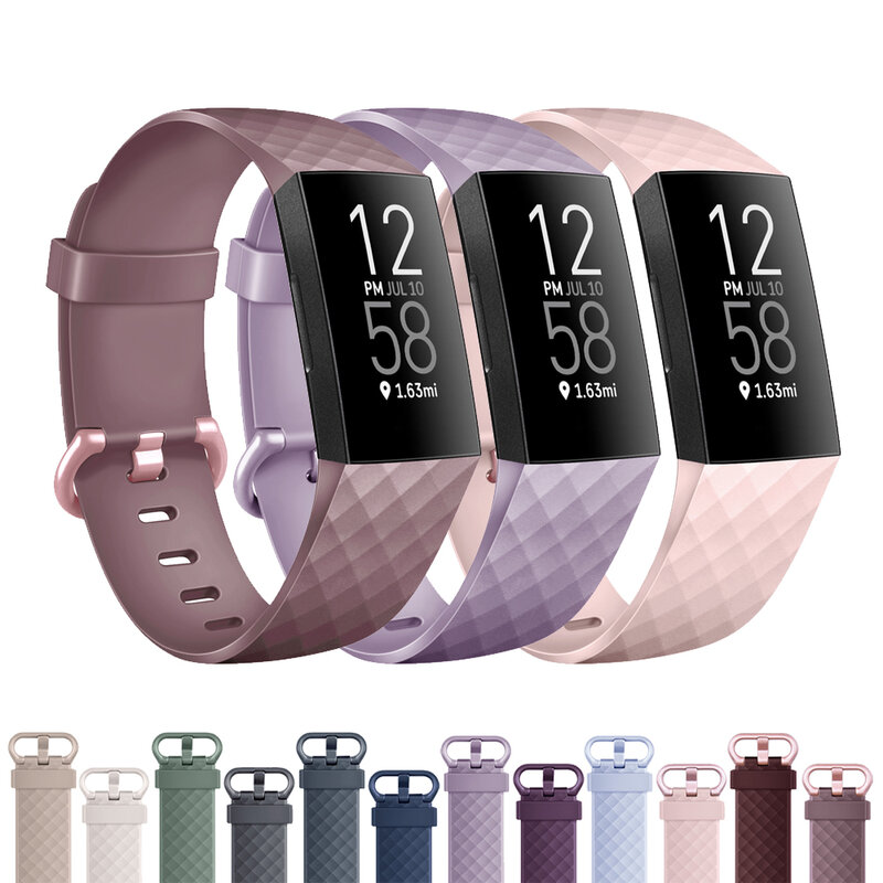 Fitbit Charge 3/Charge 4 용 소프트 실리콘 밴드, 팔찌 시계 밴드, Fitbit Charge 3 SE 밴드, 손목 밴드 교체