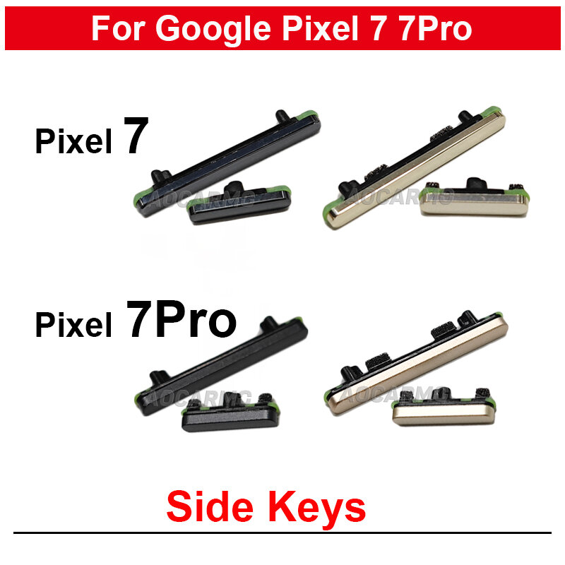 Mặt Chìa Khóa Cho Google Pixel 7 7Pro Pro Điện Tắt Nút Âm Lượng Linh Kiện Thay Thế
