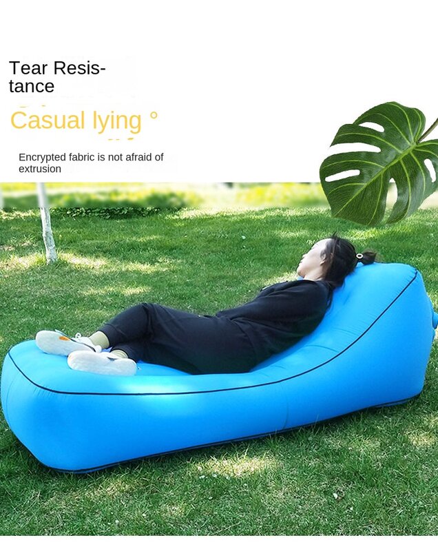 Canapé gonflable Portable pour loisirs en plein Air, coussin d'air de bureau, pause déjeuner, lit pour voyage pratique, Camping, pique-nique, repos de jeu