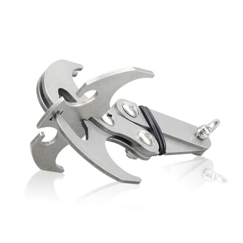 Multifunction Stainless Steel Foldable Grappling Climbing Claw Outdoor Survival Gravity Hook Traction Rescue Tool