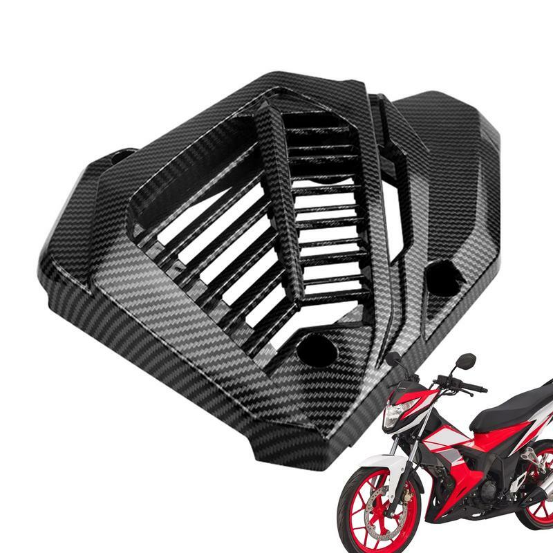 Cubierta protectora de red para tanque de motocicleta, Protector de rejilla de fibra de carbono, escudo frontal, cubierta de tanque de agua