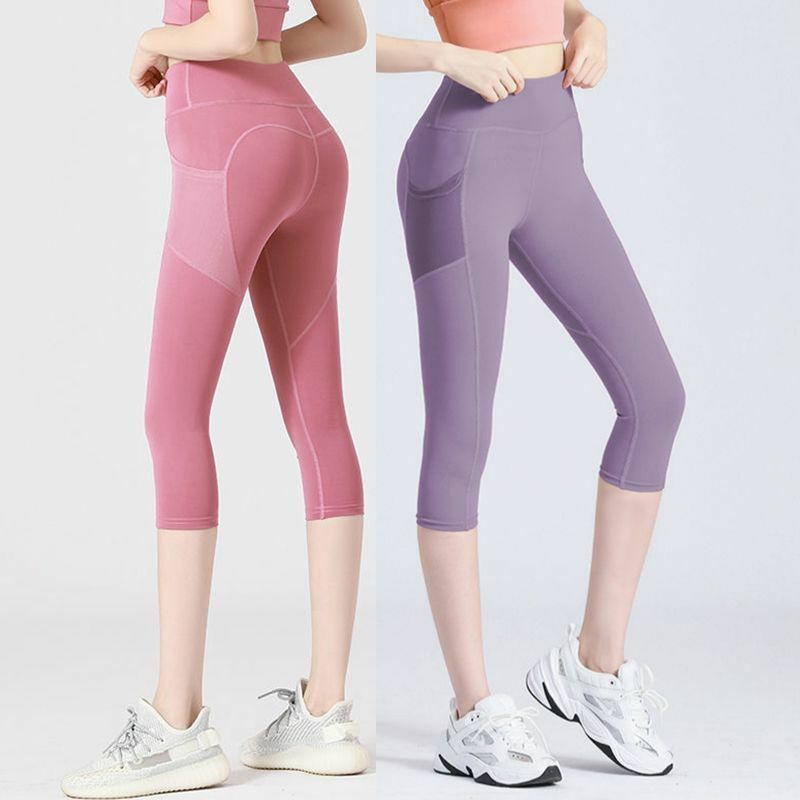 Pantalon de yoga sans couture pour femmes, vêtements de sport, taille haute, leggings de fitness, vêtements de sport, Q53