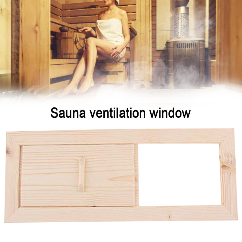 Sauna Air Vent Smooth Steam Room Shutter Window scorrevole bagno pratico griglia in legno di cedro ventilazione bagno estivo facile da installare