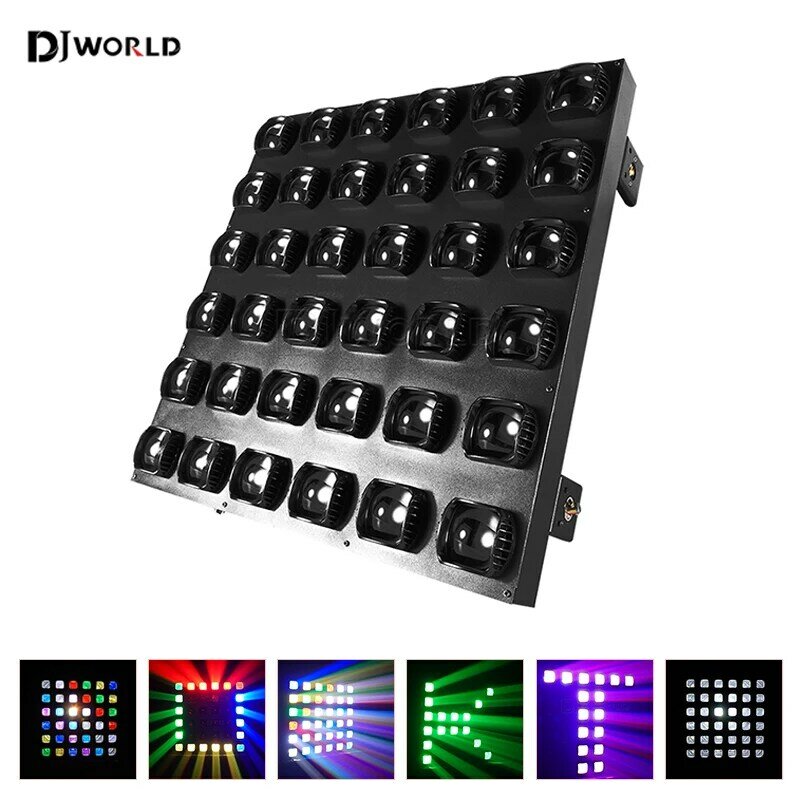 Djworld führte 36x10w rgbw 4 in1 blinder matrix strahl lichttedmx512 bühnen effekt beleuchtung für dj disco party tanzclubs bar hochzeit