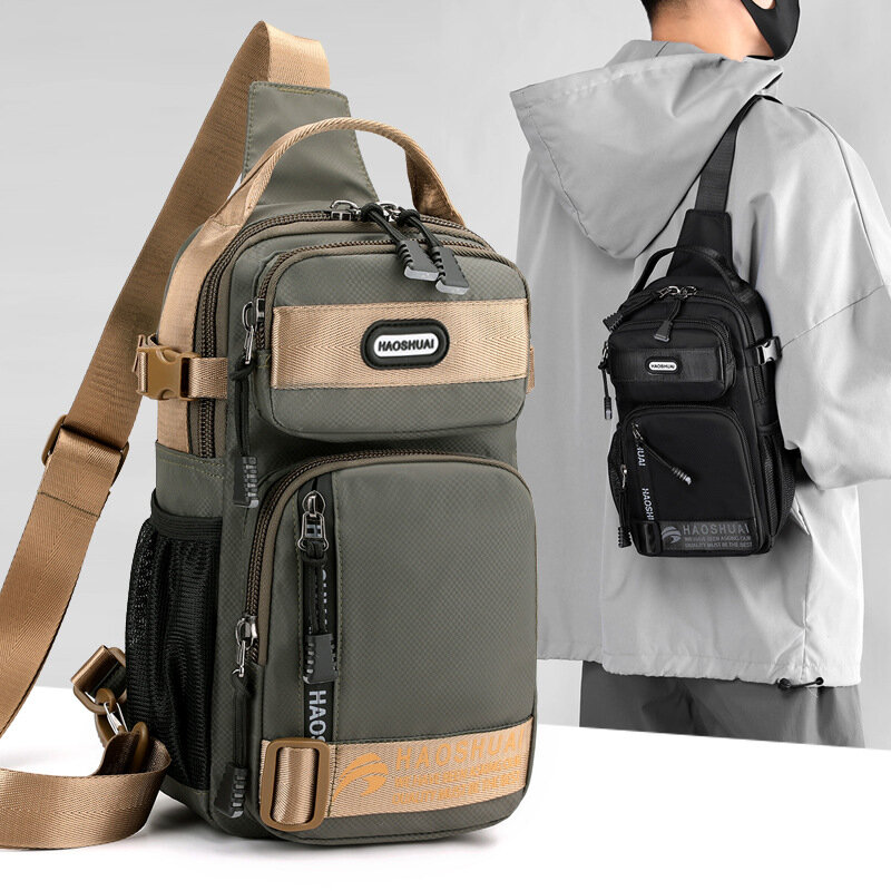 2024 Fashion Man Small Chest Bag tasca per telefono Cross Body Shoulder marsupio borsa da uomo borsa da palestra a tracolla laterale con collo all'aperto