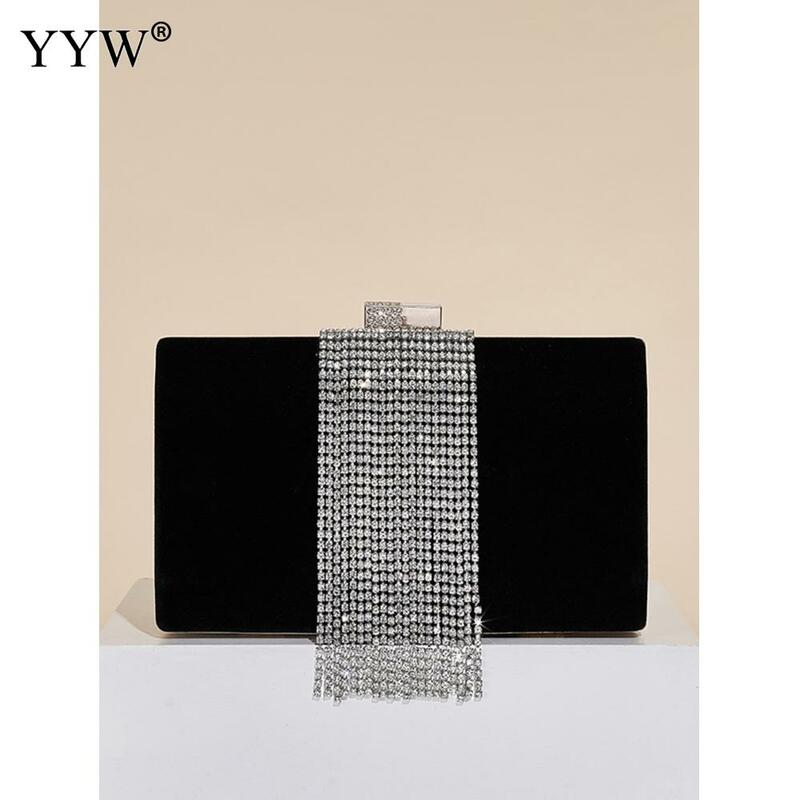 Вечерняя Сумка-клатч с кисточками и бриллиантами, Женская роскошная дизайнерская сумка через плечо для женщин, женская сумка через плечо