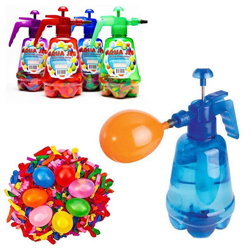 Kit de remplissage d'eau et gonfleur de ballons, facile à utiliser, livré avec 500 ballons pour s'amuser en plein air globos de agua automaticos inflables para niños fiestas