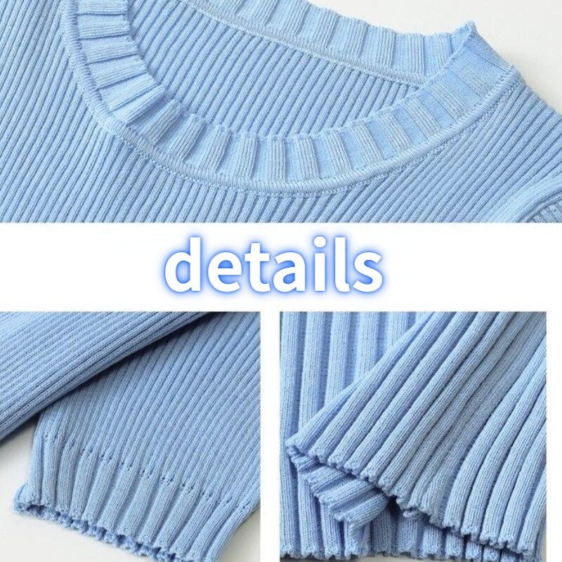 Jerseys sólidos simples para mujer, ocio suave que combina con todo, estilo coreano, estudiantes, Adorable Vintage, reducción de edad, acogedor
