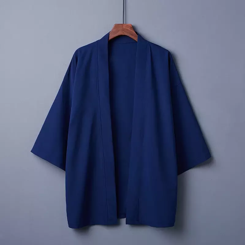 Kimono Japonais Imprimé pour Homme et Femme, Streetwear Harajuku, Décontracté, Fin, Manteau de Plage, Protection Solaire, Été