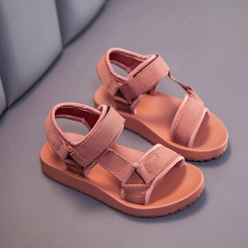 Sandales d'été pour garçons, chaussures décontractées pour enfants, en caoutchouc, pour l'école, respirantes, à bout ouvert, pour la plage, 2021