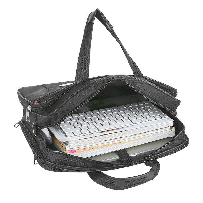 Maletín de negocios para ordenador portátil de 15,6 a 17 pulgadas, bolsa para Notebook, bolso de hombro para el trabajo, bandolera de oficina