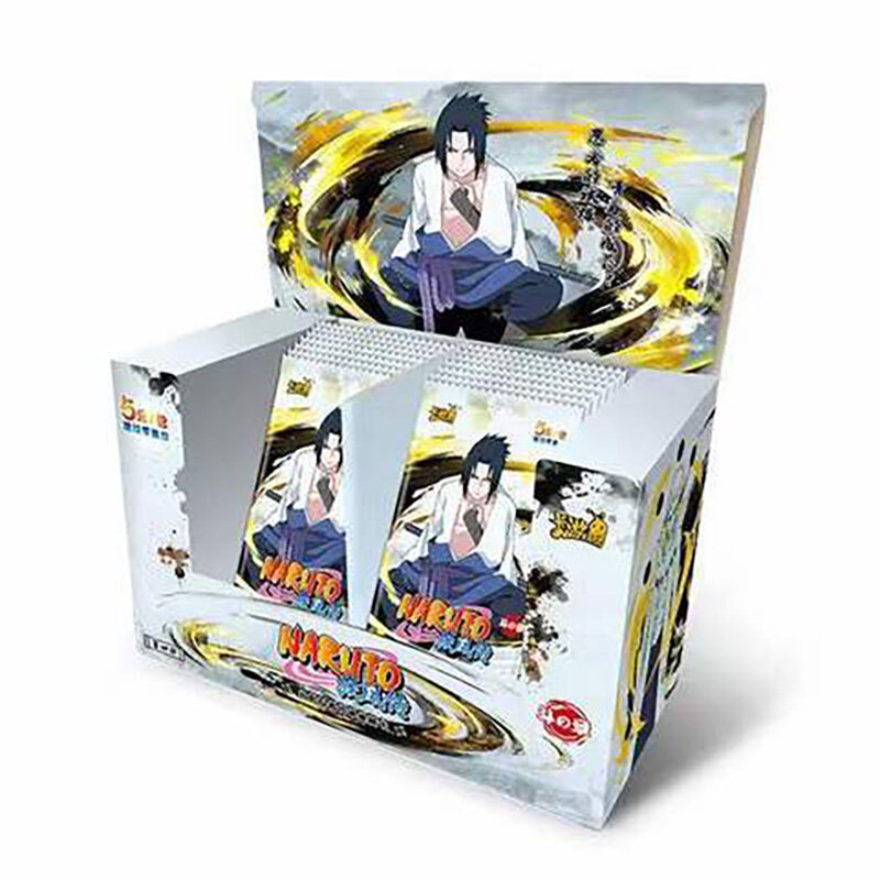 Narutoes Edition figurki Anime Hero Card Uzumaki Uchiha Sasuke kolekcja kart postaci brązujący Barrage fiszki Boy prezenty